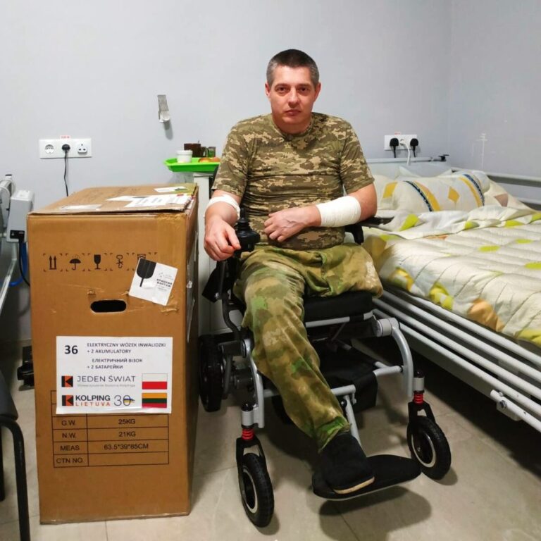 Wózek inwalidzki dla Andrija