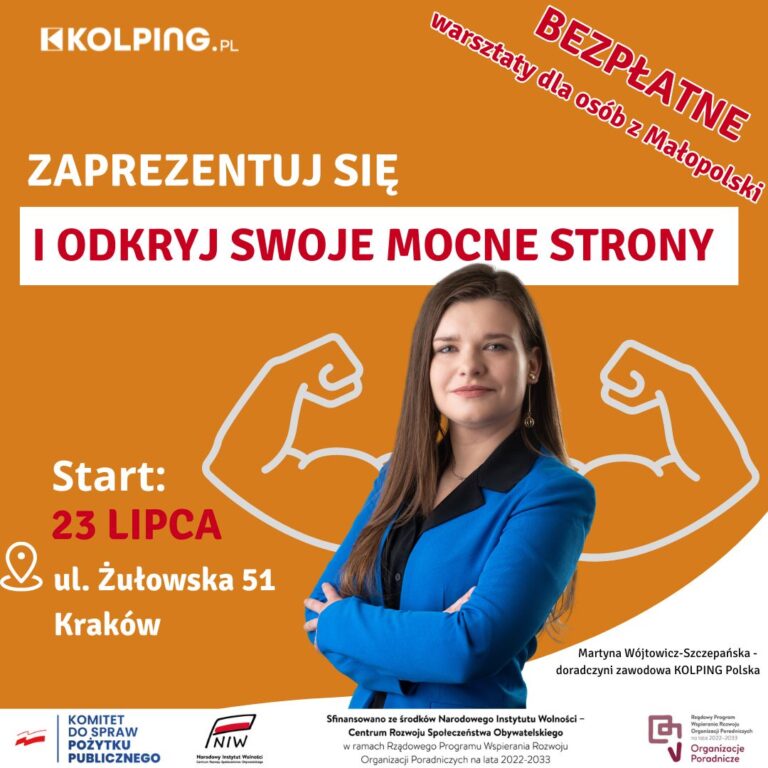 KOLPING zaprasza na&nbsp;bezpłatne warsztaty doradczyniami zawodowymi.